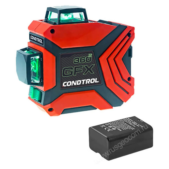 Лазерный уровень Condtrol GFX360-2 с калибровкой с зеленым лучом