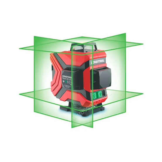 Лазерный уровень Condtrol Fliesen 3D Laser с калибровкой с зеленым лучом