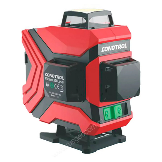 Лазерный уровень Condtrol Fliesen 3D Laser с калибровкой с зеленым лучом