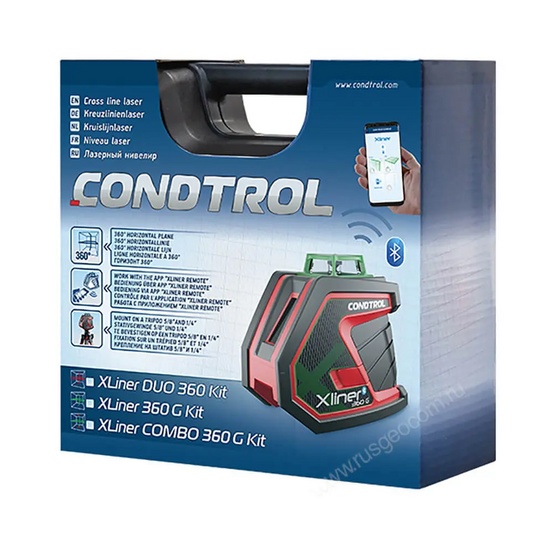 Лазерный уровень Condtrol XLiner 360G Kit с зелёным лучом