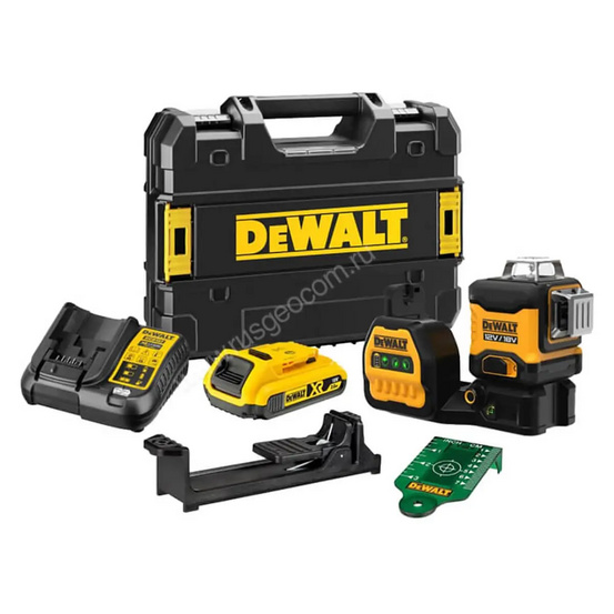 Лазерный уровень DEWALT DCE089D1G18 с калибровкой
