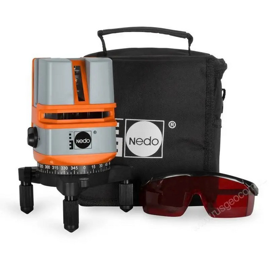 Лазерный нивелир NEDO X-Liner4 с калибровкой