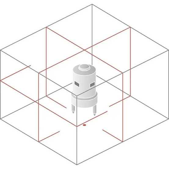 Лазерный нивелир NEDO X-Liner4 с калибровкой
