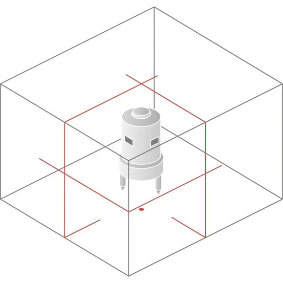 Лазерный нивелир NEDO X-Liner3 с калибровкой