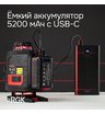 Лазерный уровень RGK PR-4D Red с красным лучом + RGK CG-2 - распорная штанга-штатив