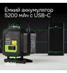 Лазерный уровень RGK PR-4D Green с зеленым лучом + RGK CG-2 - распорная штанга-штатив