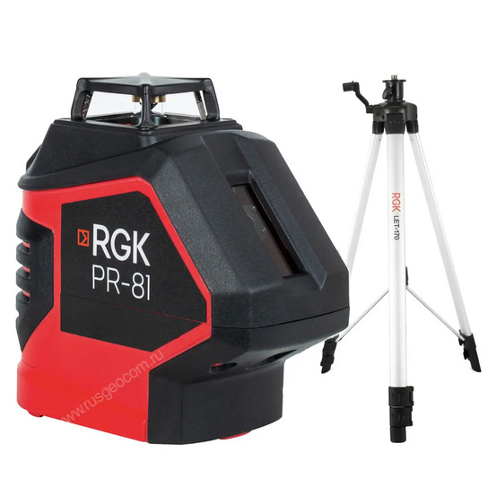Комплект: лазерный уровень RGK PR-81 + штатив RGK LET-170