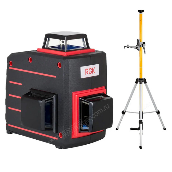 Лазерный уровень RGK PR-3A + штанга-упор RGK CG-2