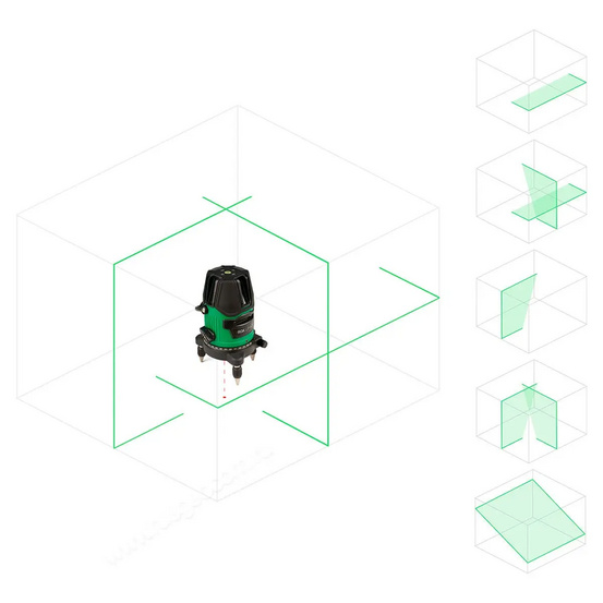 Лазерный уровень RGK LP-62G с калибровкой