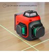 Лазерный уровень RGK ALPHA 3D с калибровкой с зелёным лучом