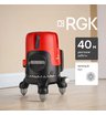 Лазерный уровень RGK ALPHA 205 с калибровкой с зелёным лучом