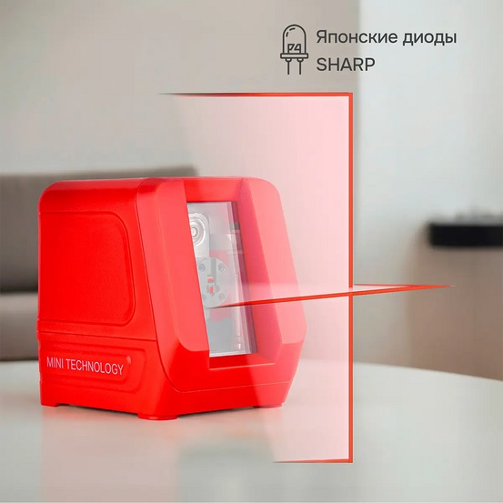 Лазерный уровень RGK ALPHA 201 с красным лучом