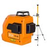 Лазерный уровень RGK PR-3D + штанга-упор RGK CG-2 минимальная комплектация