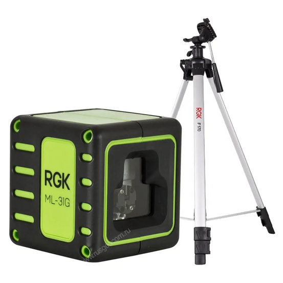 Комплект: лазерный уровень RGK ML-31G + штатив RGK F170