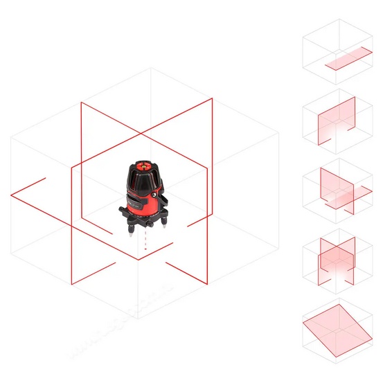 Комплект: лазерный уровень RGK LP-64 + штатив RGK LET-170