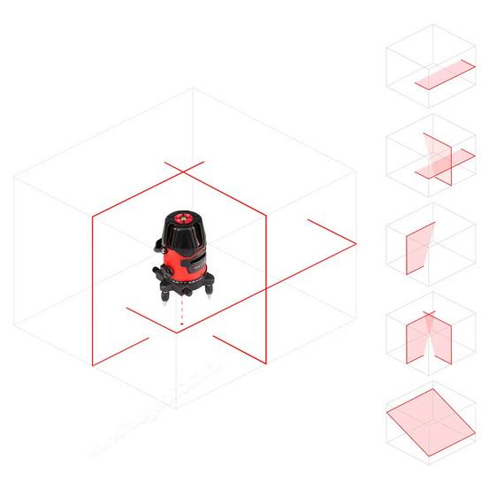 Комплект: лазерный уровень RGK LP-62 + штатив RGK LET-170