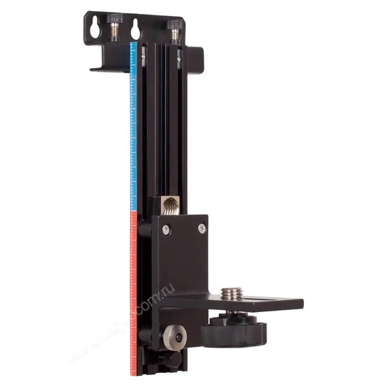 Комплект: лазерный уровень RGK UL-44W Black с калибровкой + штанга-упор, приемник, рейка, кронштейн