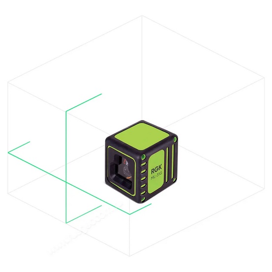 Комплект: лазерный уровень RGK ML-31G + штатив RGK F170, кронштейн RGK K-5