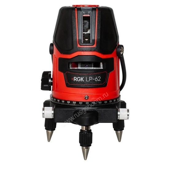 Комплект: лазерный уровень RGK LP-62 с калибровкой + штатив RGK LET-170