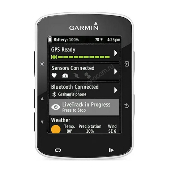 Велокомпьютер Garmin Edge 520 HRM + CAD