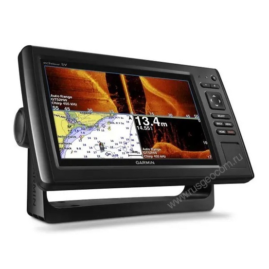 Картплоттер с эхолотом Garmin Echomap 92sv CHIRP с датчиком
