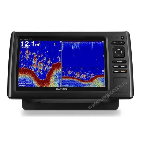 Картплоттер с эхолотом Garmin Echomap 92sv CHIRP с датчиком