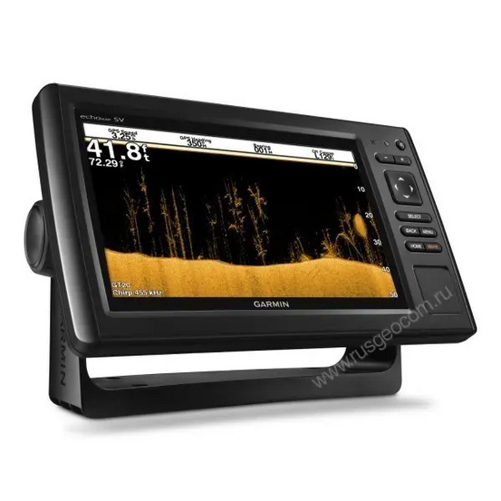 Картплоттер с эхолотом Garmin Echomap 92sv CHIRP с датчиком