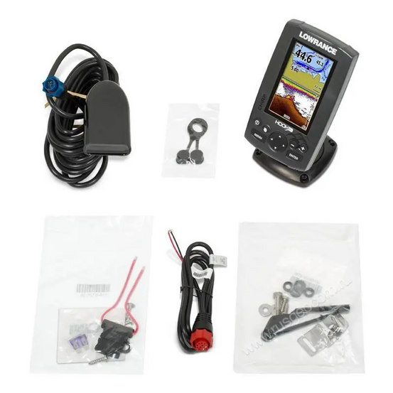 Картплоттер с эхолотом  Lowrance HOOK-4 Mid/High/DownScan™