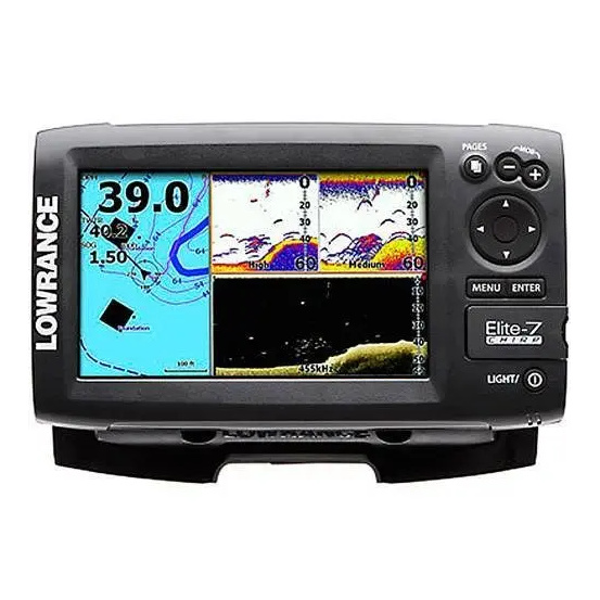 Картплоттер с эхолотом Lowrance Elite-7 Chirp (50\200+455\800kHz)