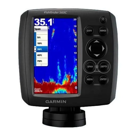 Эхолот Garmin Fishfinder 560C с трансдьюсером