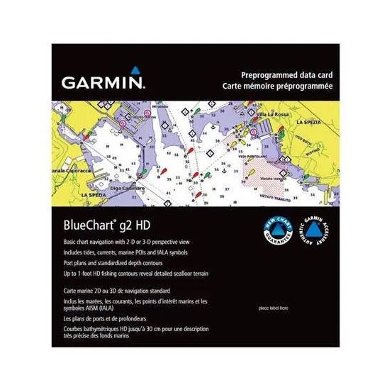 Карты глубин GARMIN Bluechart g2