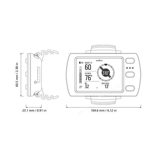 Компьютер для дайвинга SUUNTO EON Steel Black