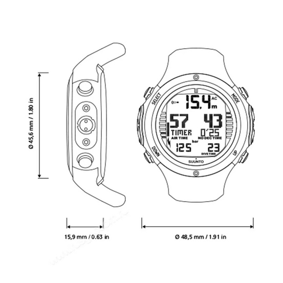 Компьютер для дайвинга SUUNTO D6i Novo Black