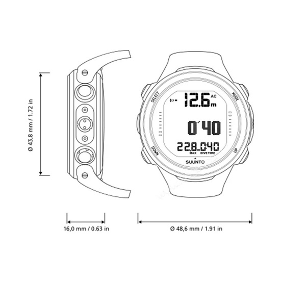 Компьютер для дайвинга SUUNTO D4i Novo Lime