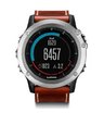 Навигатор-часы Garmin Fenix 3 Sapphire с кожаным ремешком и пульсометром HRM-Run