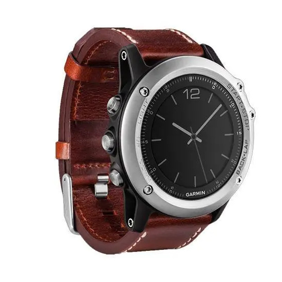 Навигатор-часы Garmin Fenix 3 Sapphire с кожаным ремешком