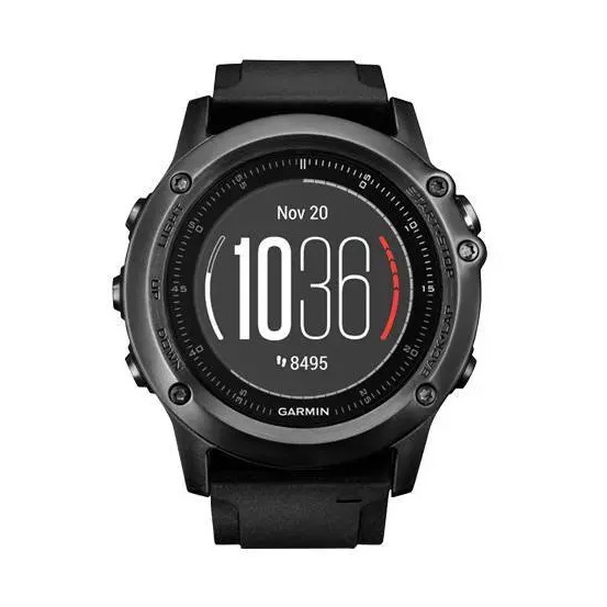Навигатор-часы Garmin Fenix 3 Sapphire HR с черным ремешком HRM-Run