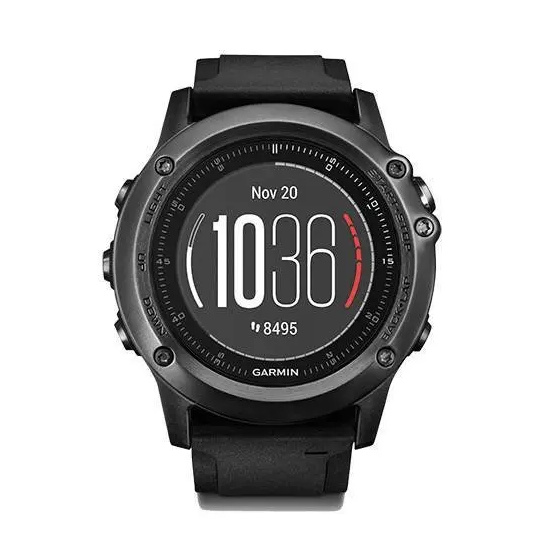 Навигатор-часы Garmin Fenix 3 Sapphire HR с черным ремешком