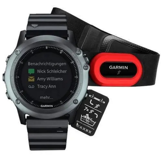 Навигатор-часы Garmin Fenix 3 HRM (metal) Sapphire