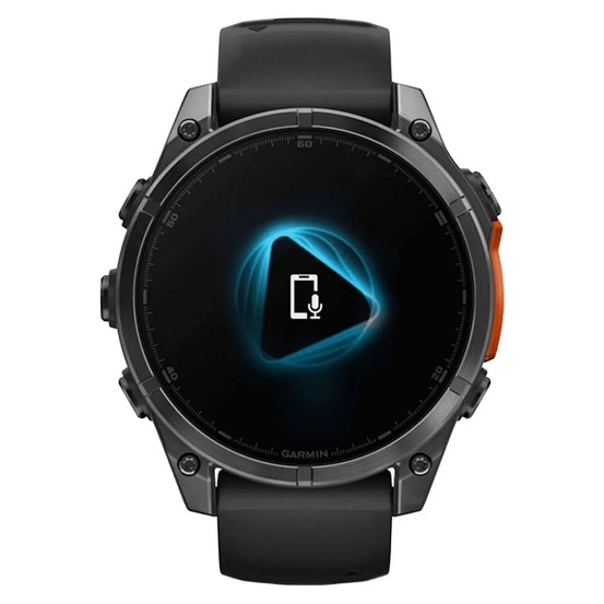 Часы Garmin Fenix 8 Slate Gray 47mm c черным ремешком