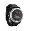 Мультиспортивные часы Garmin Fenix 3 HR Серебряный с черным силиконовым браслетом
