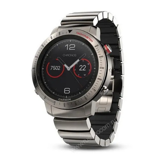 Часы с GPS Garmin Fenix Chronos титановый с титановым браслетом