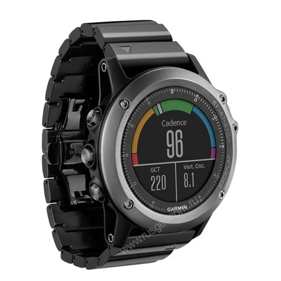 Часы с GPS Garmin Fenix 3 HR Sapphire с титановым браслетом