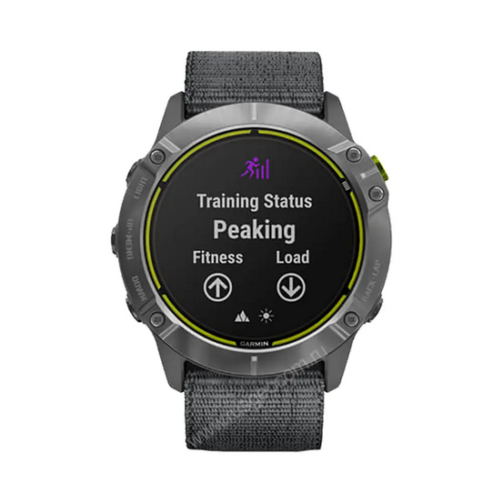 Часы Garmin Enduro стальной корпус и серый нейлоновый ремешок UltraFit