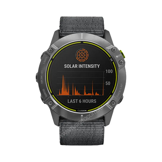 Часы Garmin Enduro стальной корпус и серый нейлоновый ремешок UltraFit