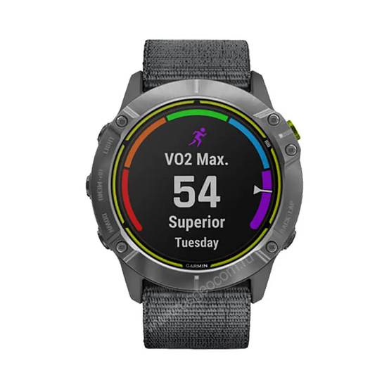 Часы Garmin Enduro стальной корпус и серый нейлоновый ремешок UltraFit