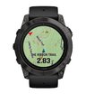 Часы Garmin EPIX PRO (Gen 2) Sapphire Edition 51 мм, титановый угольно-серый, DLC, черный силиконовый ремешок
