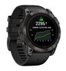 Часы Garmin EPIX PRO (Gen 2) Sapphire Edition 51 мм, титановый угольно-серый, DLC, черный силиконовый ремешок