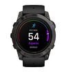 Часы Garmin EPIX PRO (Gen 2) Sapphire Edition 51 мм, титановый угольно-серый, DLC, черный силиконовый ремешок