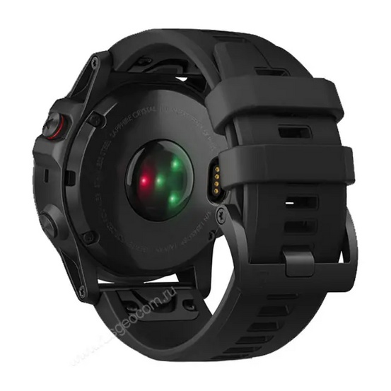 Часы Garmin Fenix 5X Plus Sapphire черный с черным ремешком Россия